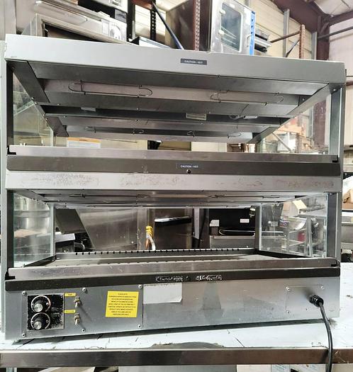 Used Hatco GRSDS-36D Glo-Ray 36" Slanted Double Shelf Merchandiser - 120V