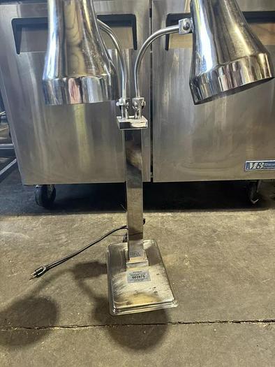 Used 2 Bulb Heat Lamp w/ 2-Way Adjustable Arms - Stainless Steel, 120v