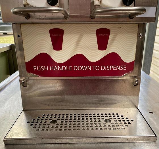 Used SURE SHOT AC20 REFRIGERATED MILK/CREAM DISPENSER - BAG-N-BOX