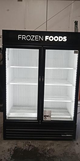 Used True 2-Door Glass Freezer Frozen Food Merchandiser, GDM-49F-LD Freezer