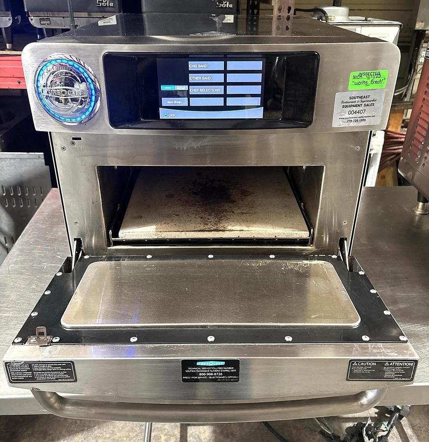 Used 2019 TurboChef Bullet Rapid Cook Ventless Oven, Stores 256 Recipes, 208/240, 1Ph