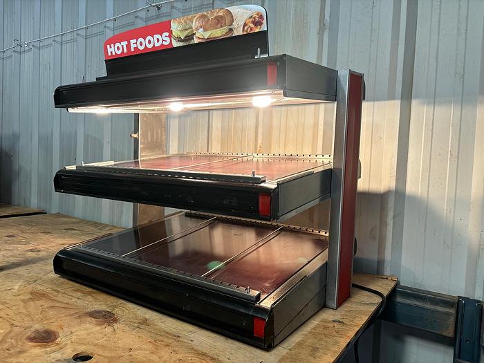 Used APW Wyott DMXT-36S Racer Heated Display Merchandiser, 2 Shelves, 36", 120V