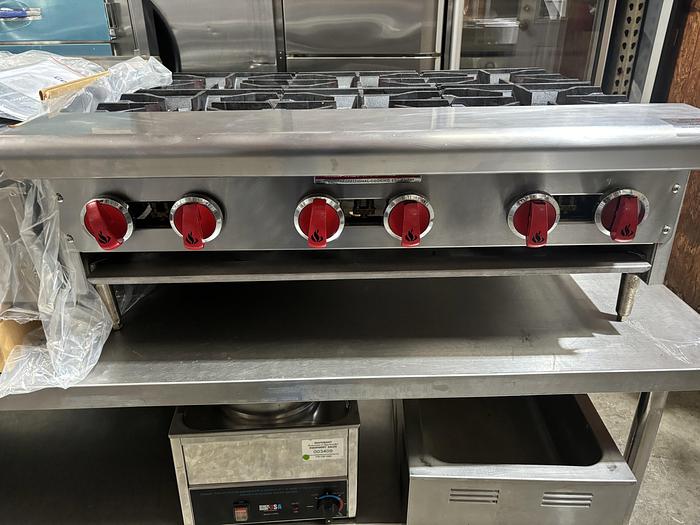 Used American Range 6 Burner Gas Hotplate
