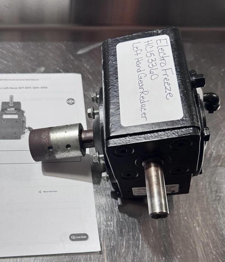 Used Electro Freeze WINSMITH HC153360 Gear Reducer, Left Hand W/Coupling HC111780