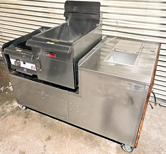 Used Mobile Catering Cart, Trailer Concession Food, Vending Stand Kiosk Vendor Hotdog