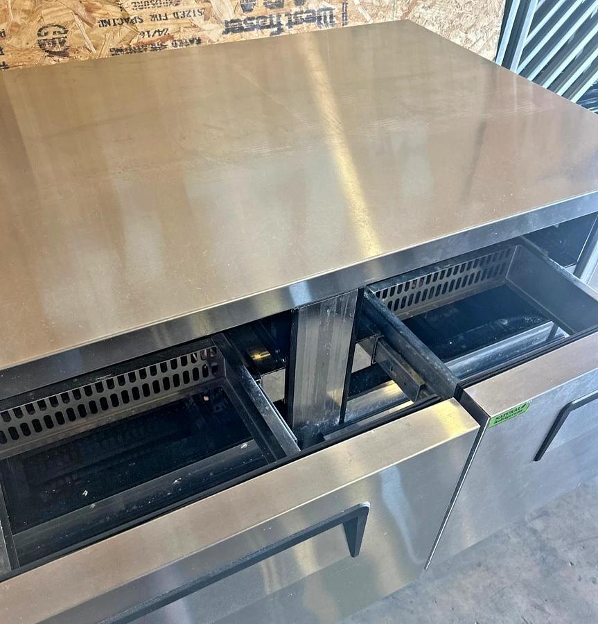 Used 2023 Turbo Air TUR-48SD-D4-N Super Deluxe 48" 4Drawers Undercounter Refrigerator