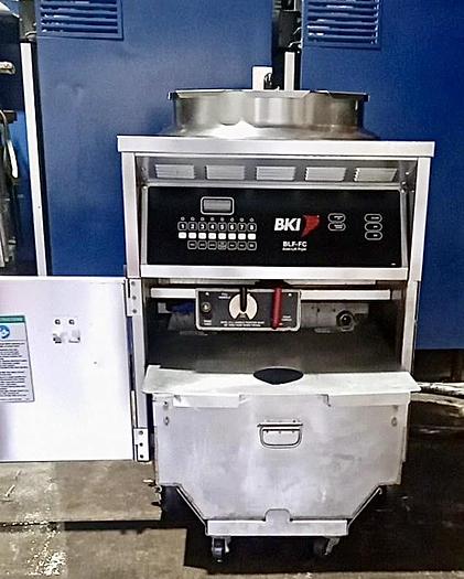 Used BKI BLF-FC - X-Large Volume 75 Lb Deep Fryer – Auto-Lift – Touchpad - Filtration