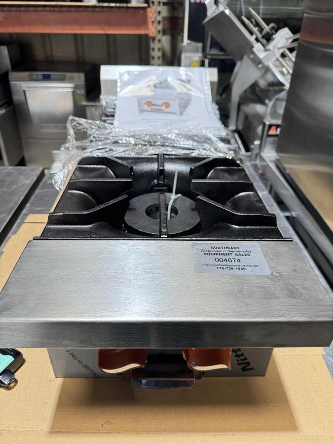 Sierra SRHP-2-12 12" Countertop Gas Hotplate 2 Burners, Manual Controls 50,000 BTU, NEW