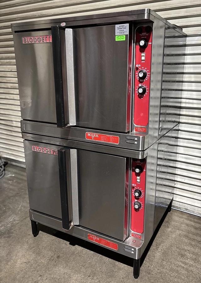 Used Blodgett Mark V-111 Elect Double Deck Full Size Convection Ovens 208V, 1 or 3Ph