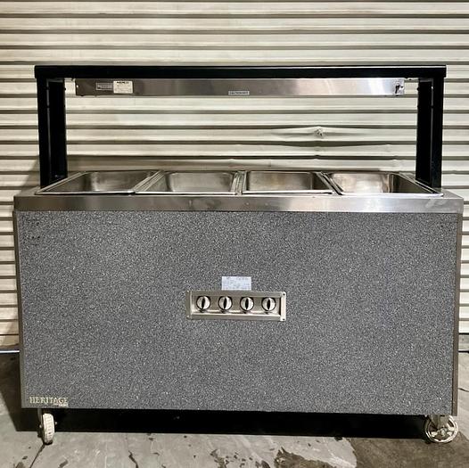 Used Duke Heritage HB4HF 4-Well Steam Table, Mobile Single Phase