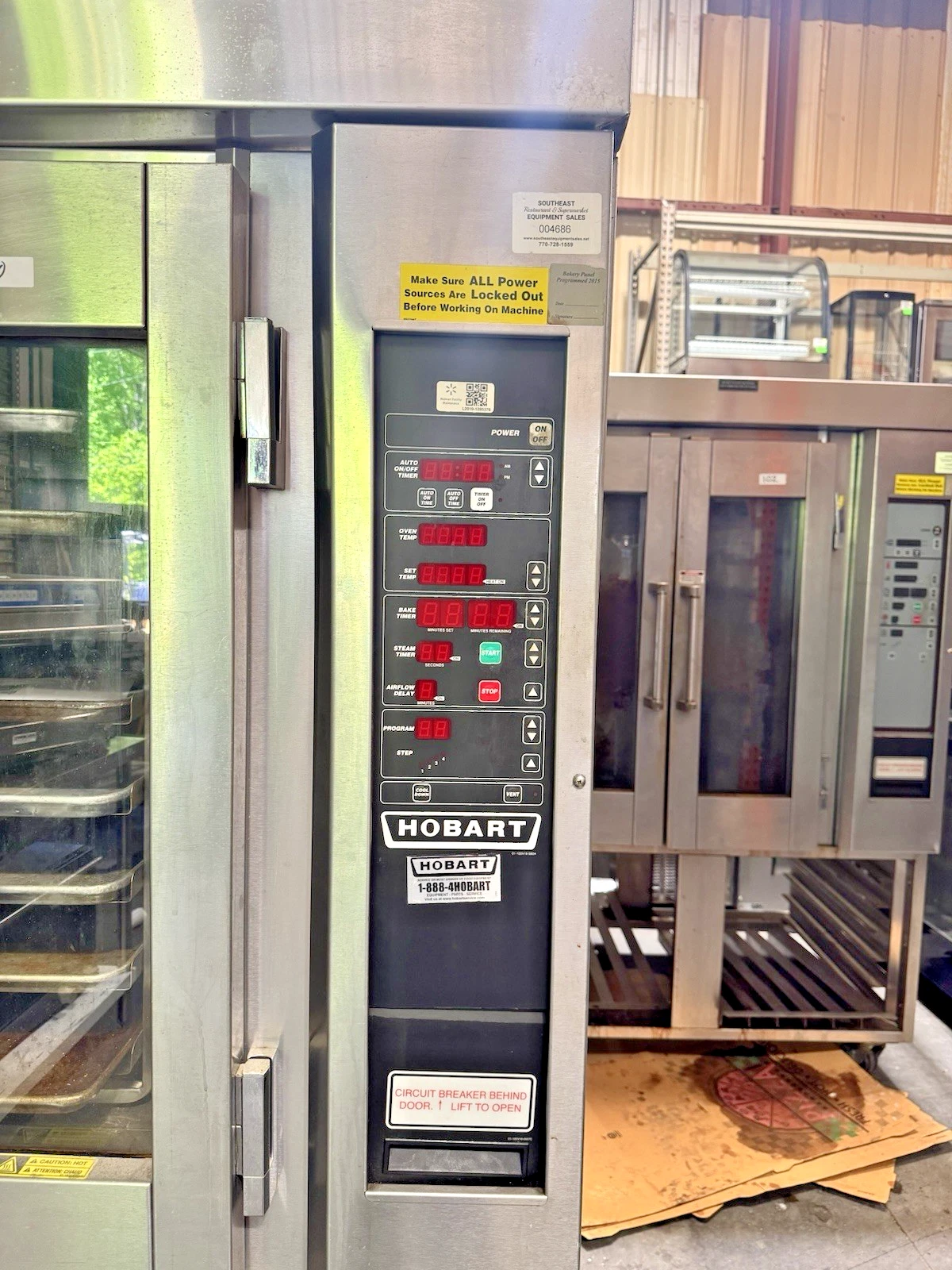 Used Hobart HO300E Electric Mini Rotator Rack Oven, Convertible 208V or 480V, 3Ph