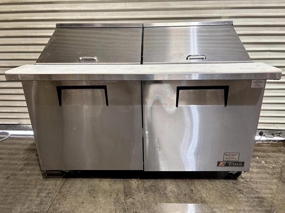 Used True TSSU-60-24MB-ST 60in Mega Top Sandwich Salad Prep Cooler Holds 24-1/6 Pans