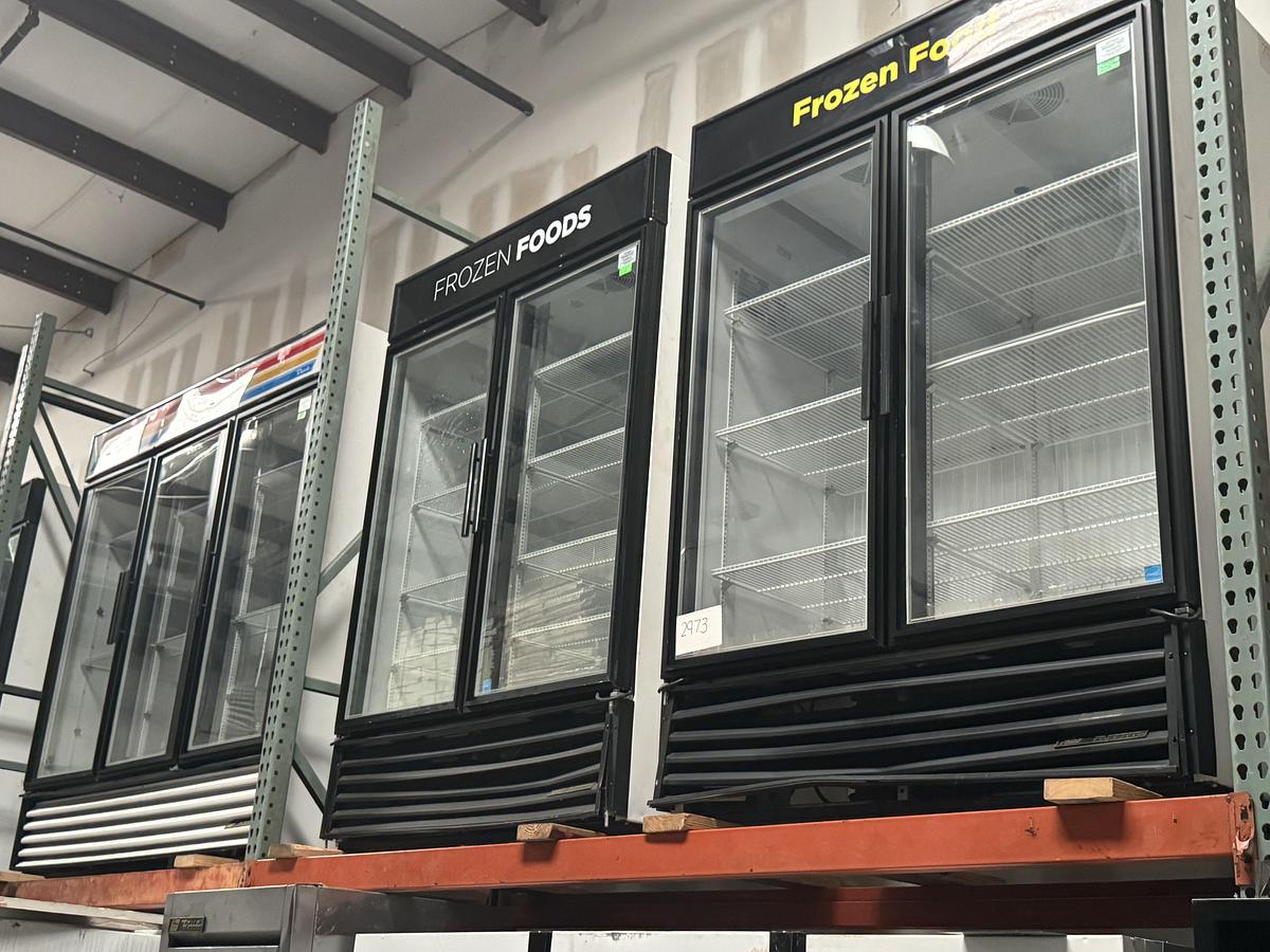 Used True GDM-49-HC 54 1/4" Refrigerated 2-Glass Door Merchandiser with LED, Warranty