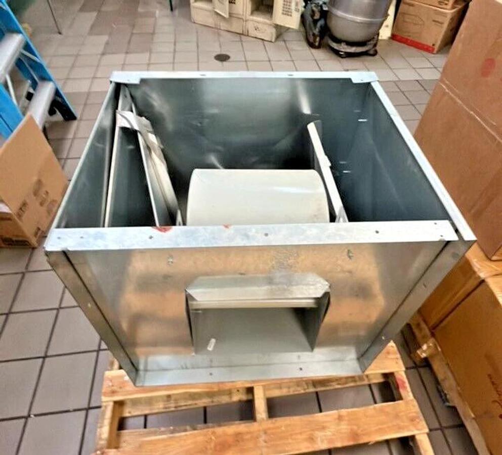 New Carnes VNBL Make-Up Air Filtered Supply Centrifugal Fan - Complete w/ 90 Degree Uptake