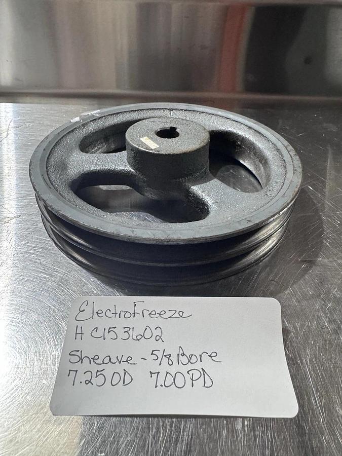 Used Electro Freeze HC153602 SHEAVE-5/8 BORE 7.25 OD 7.00PD