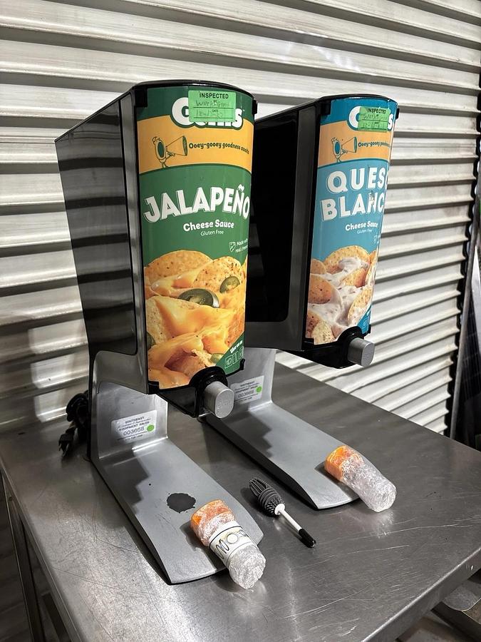 Used 2 - Gehl's Cheese Warmer and Dispensers w/  2.0 Dispenser Push for Cheese Valves