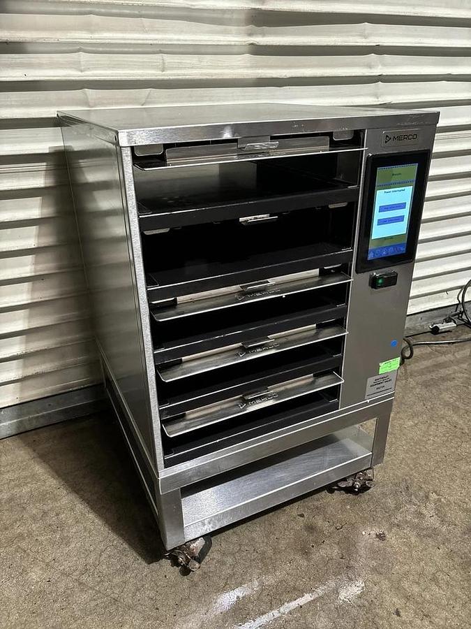 Used Merco MHC-54 SNT1T Pass Through Holding Warming Cabinet on Stand Digital