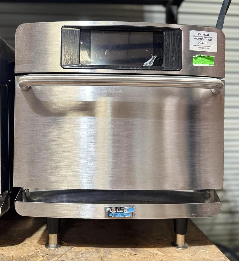 Used 2024 TurboChef Bullet Rapid Cook Ventless Oven, Stores 256 Recipes, 208/240, 1Ph