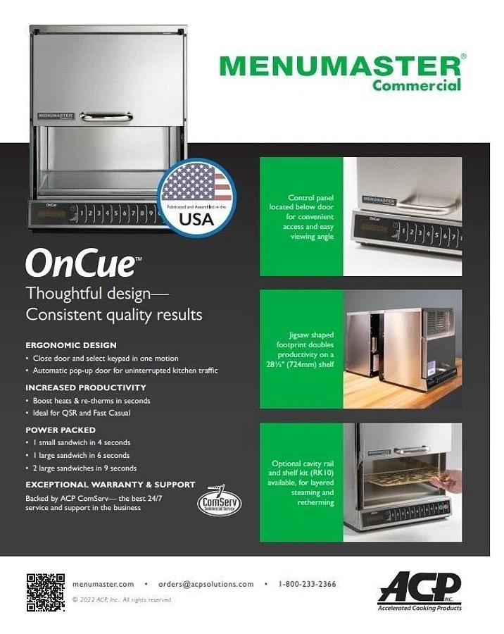 Used Amana Menumaster ACP MOC24 Commercial Microwave with Touchpad Controls, 240