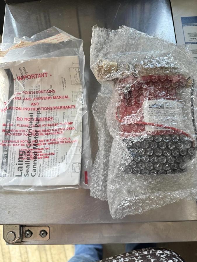 Laing Thermotech Centrifugal Pump SM909-BS-18 SM909BS18 Circulation Centrifugal Pump SM909-BS-18 SM909BS18 Circulation