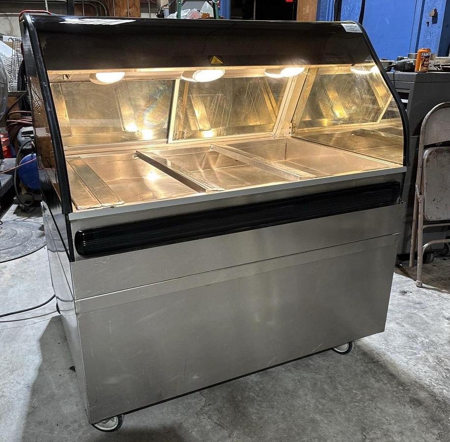 Used Alto-Shaam ED2-48-SS Countertop Halo Heat® Heated Display Case w/ Optional Base