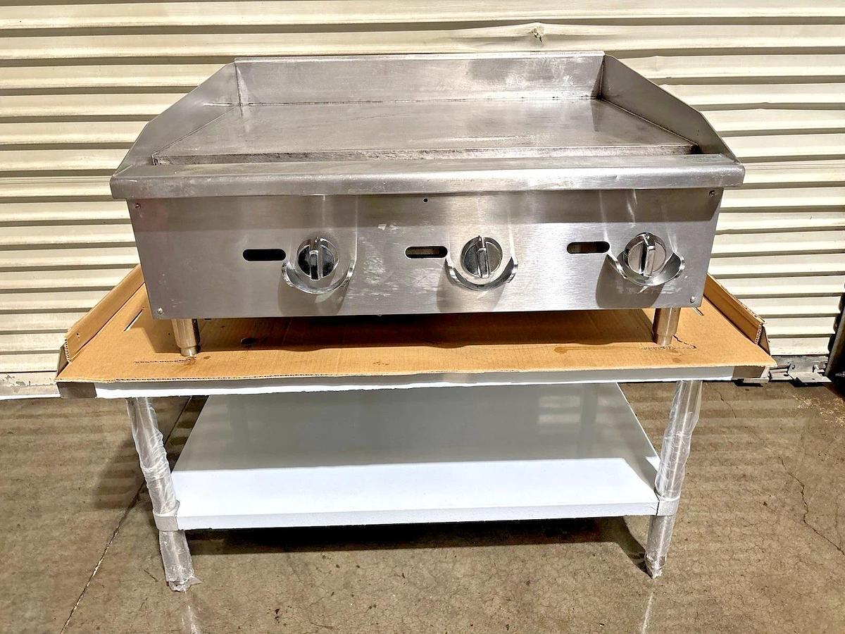 Used Vollrath 936GGM Cayenne 36" Heavy Duty Griddle with Manual Controls, 90,000 BTU