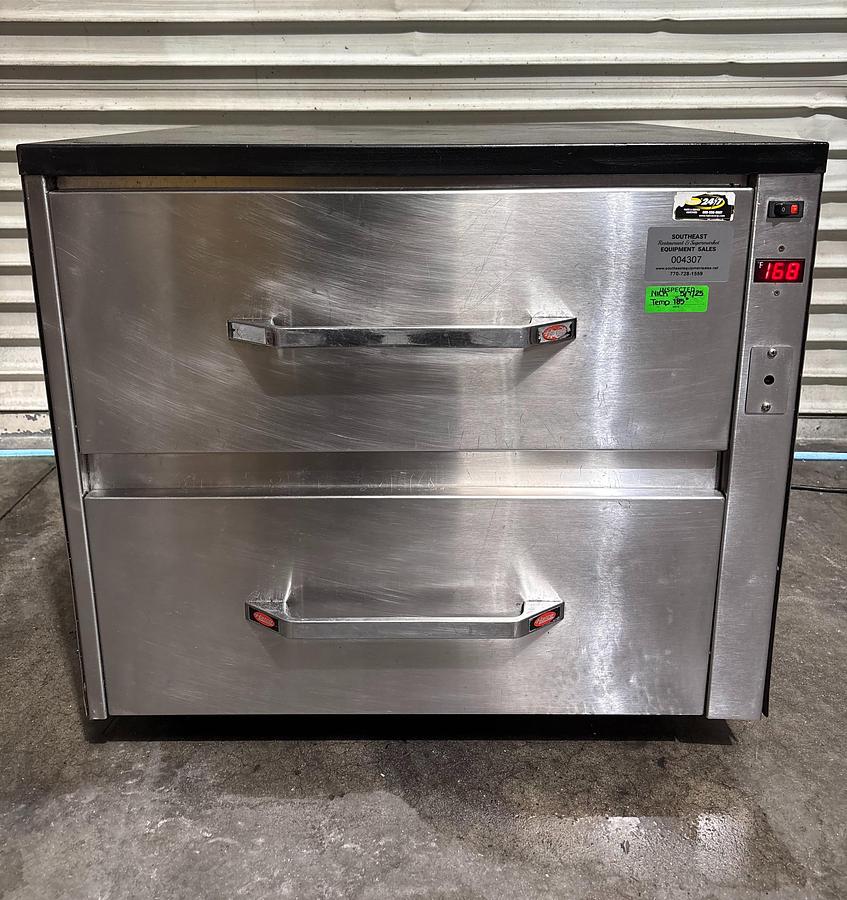 Used Hatco HDW-2 Freestanding Warming Drawer, (2) Compartments, 120v