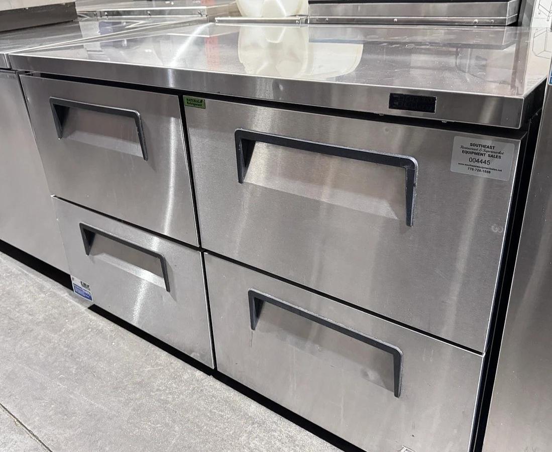 Used 2023 Turbo Air TUR-48SD-D4-N Super Deluxe 48" 4Drawers Undercounter Refrigerator