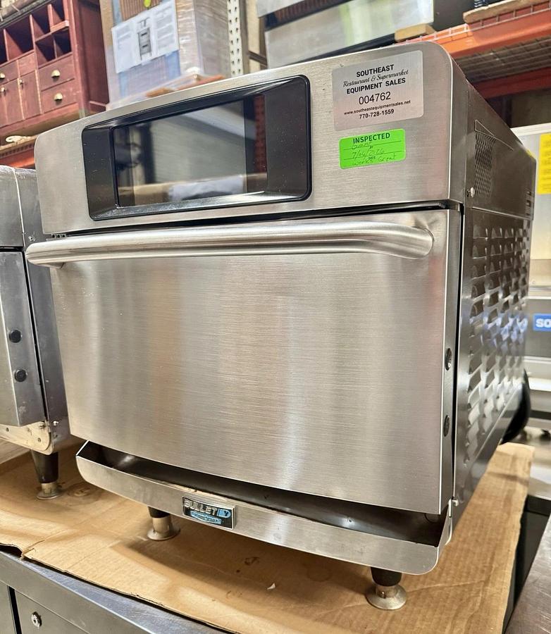 Used 2025 TurboChef Bullet Rapid Cook Ventless Oven, Stores 256 Recipes, 208/240, 1Ph