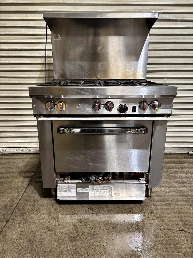 Used Southbend S36A 36" 6 Burner Gas Range w/ Convection Oven, Natural Gas, Excellent