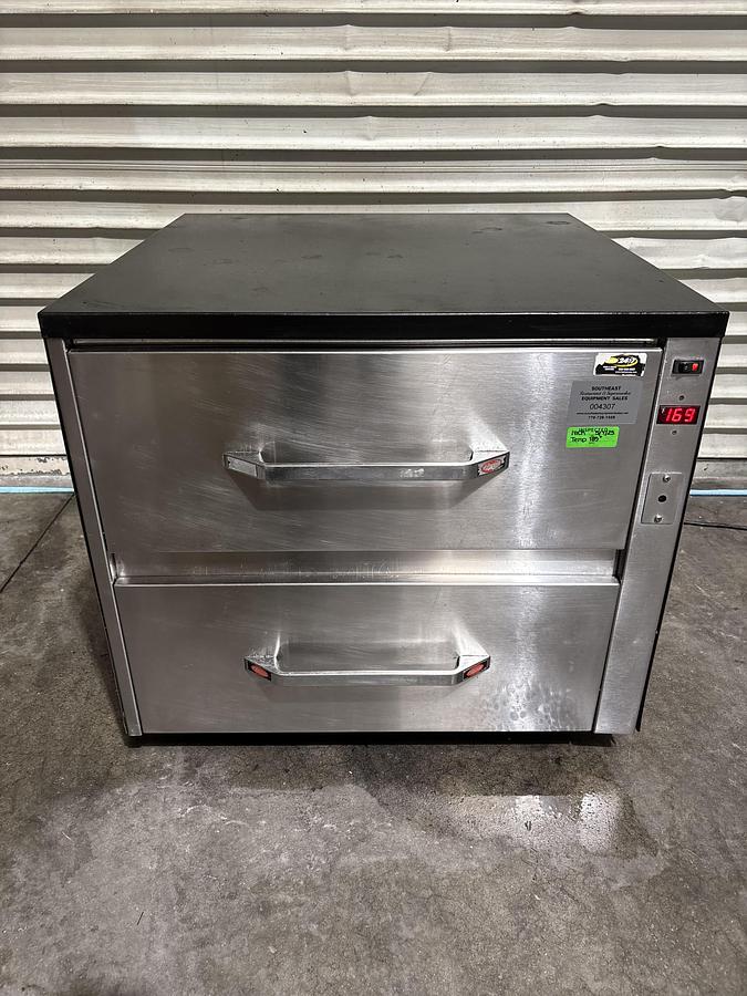 Used Hatco HDW-2 Freestanding Warming Drawer, (2) Compartments, 120v