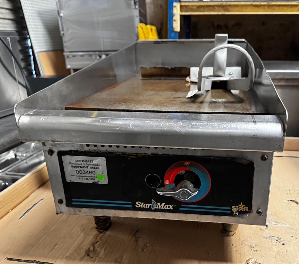 Used Star 615TF 15" Gas Griddle, Thermostatic Controls - 1" Steel Plate, Convertible