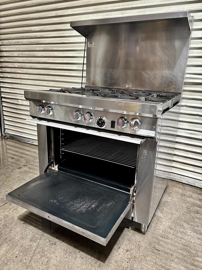 Used Southbend S36A 36" 6 Burner Gas Range w/ Convection Oven, Natural Gas, Excellent