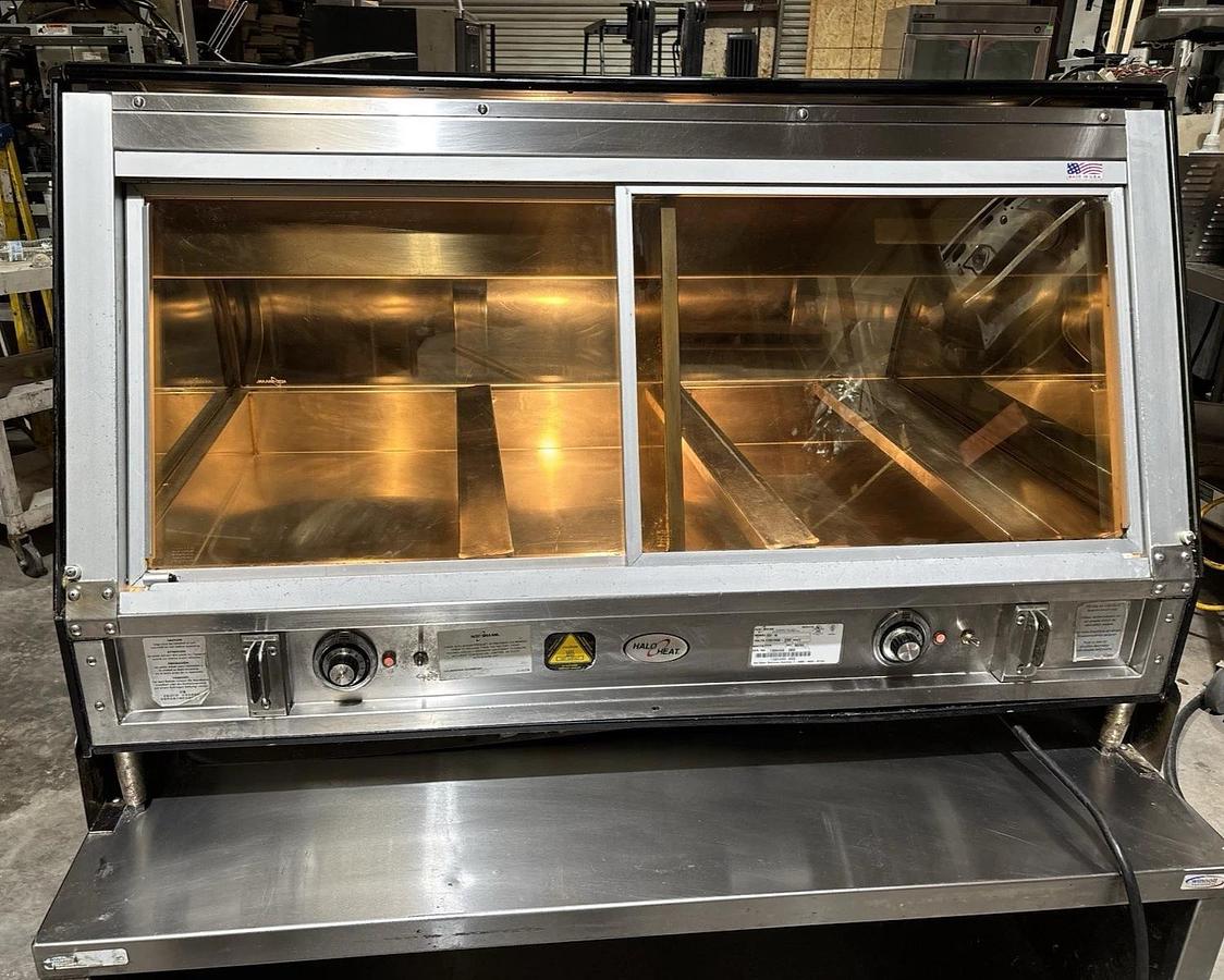 Used Alto-Shaam ED2-48-SS Countertop Halo Heat® Heated Display Case w/ Optional Base