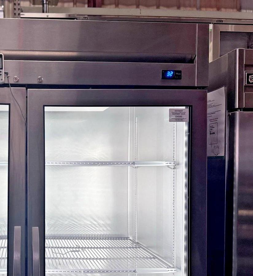 Used 2022 True T-49G-HC~FGD01 54" Two Section Reach In Refrigerator, (2) Left/Right H