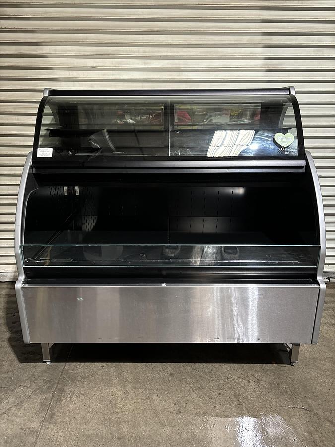 Used Turbo Air TOMW50SBN 50 in Black Dual-Zone Refrigerated Display Case - NICE!!