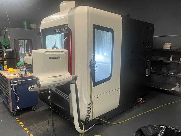 Used 2018 DMG DMU 50 Gen III 5- Axis CNC Vertical Machining Center