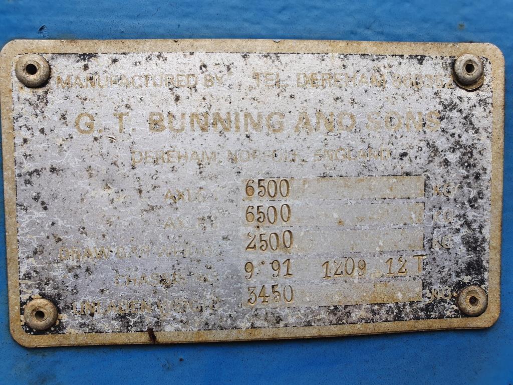 Used GT Bunning 12T Trailer