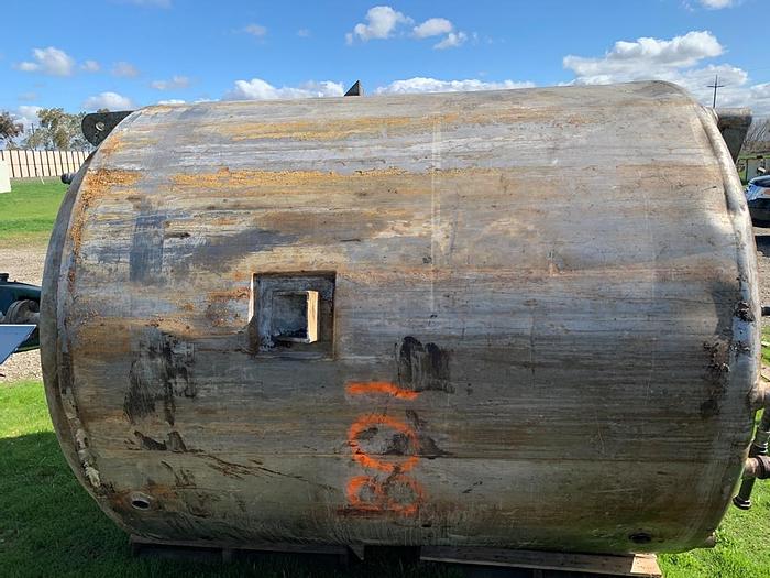 Used 1,500 GALLON WALKER TANK - S/S - 50/FV/75 PSI