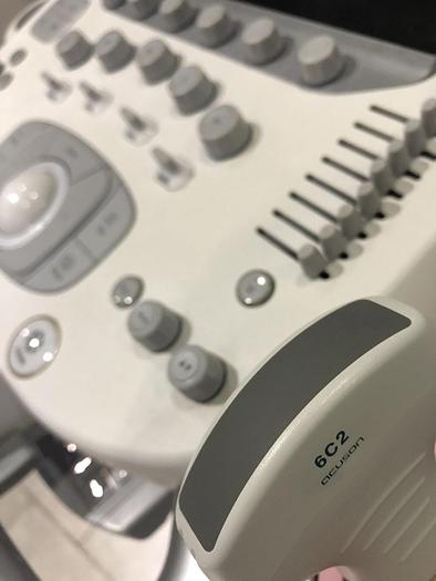 Gebraucht Siemens Acuson S1000 Ultraschallgerät mit Konvex-Sonde und Mitsubishi P95 Drucker