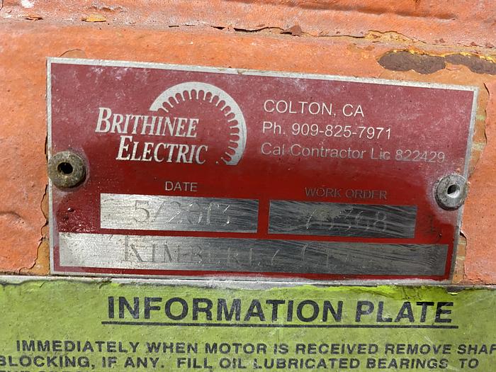 Used 700 HP SIEMENS AC MOTOR 894 RPM