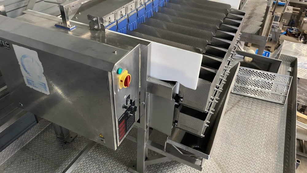 Used Newtec 9 channel weighing line