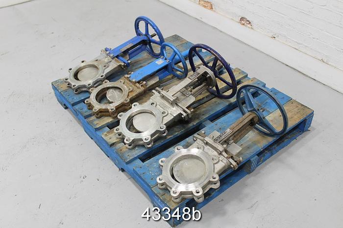 Used 6" Hand Operated Knife Gate Valve #43348