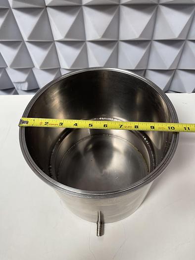 Used 21' Coiled Spiral Copper Wire for Immersion 3/8" OD w/ 12 Liter Vessel 10" Sanitary Fitting