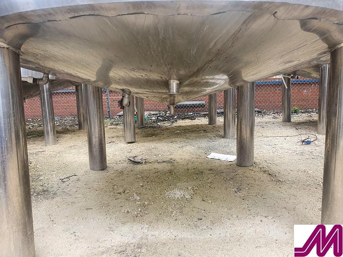 Used 2012 6,000 Litre Stainless Steel Jacketed Open Top Tank