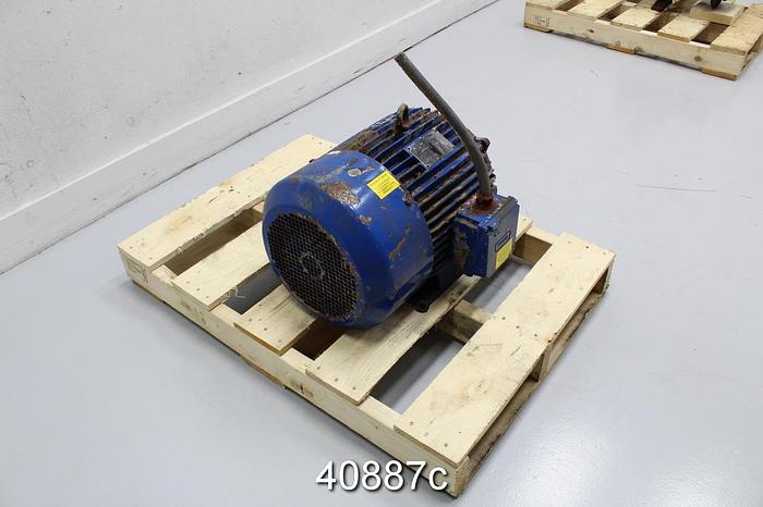 Used Electrim 5 HP AC Motor, 880 Rpm, 230-460 Volts #40887
