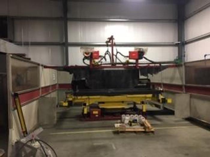 Used 2009 GENESIS/FANUC DUAL ARM FANUC ARCMATE 100iC A/B TABLE WELDING CELL, BARLEY USED