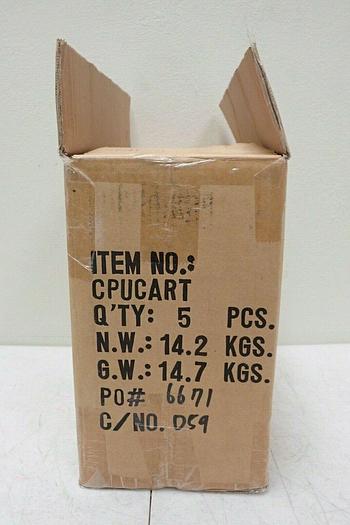 Used Case of 5 esi Ergonomic Solutions 60607-00B Black Finish CPU Carts