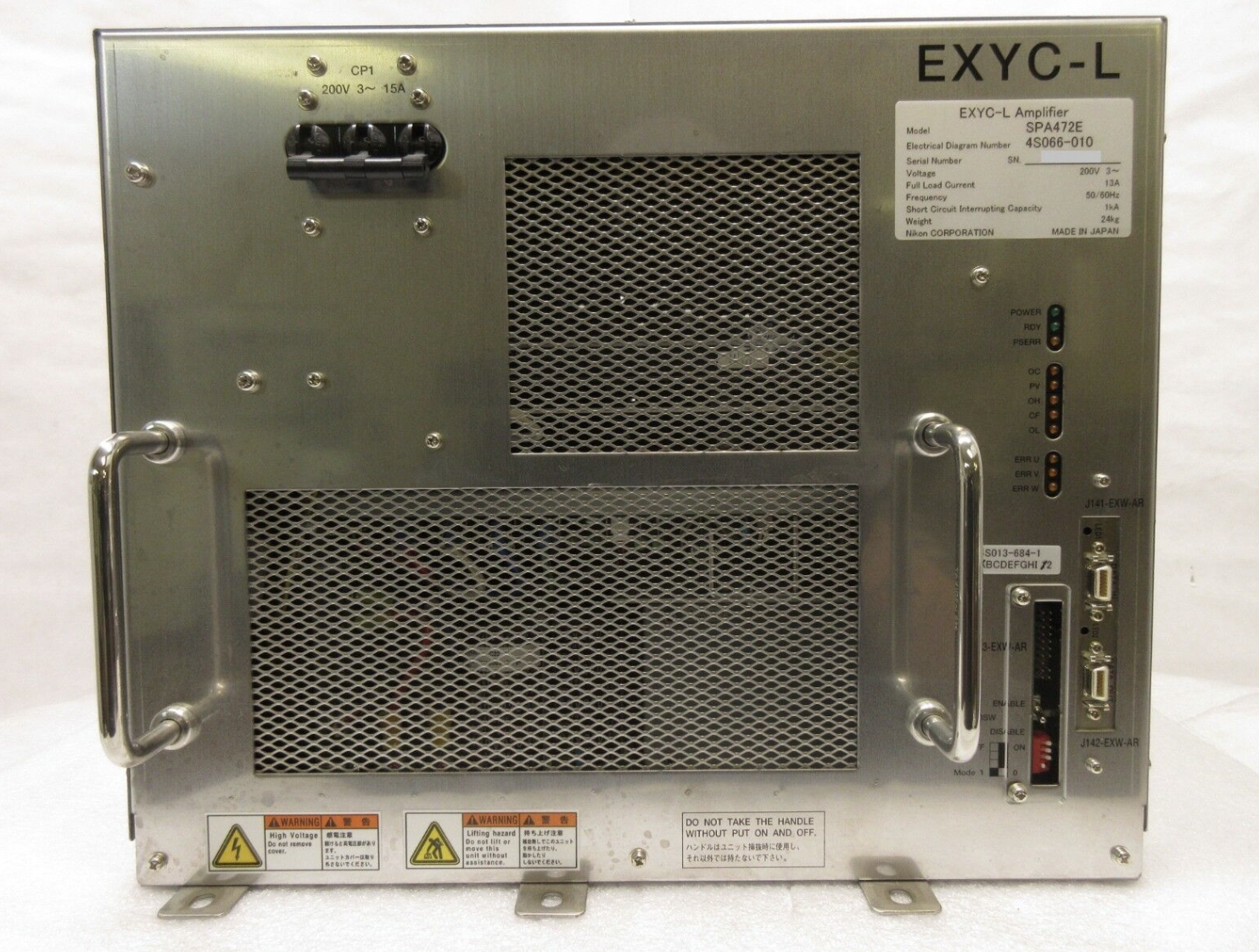 Used Nikon 4S066-010 EXYC-L Amplifier SPA472E 4S013-684-1 Used Working