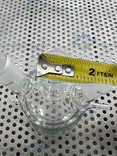 Used Chemglass  CG-1576-04 250mL 3-Neck Jacketed European Flask 24/40 Outer
